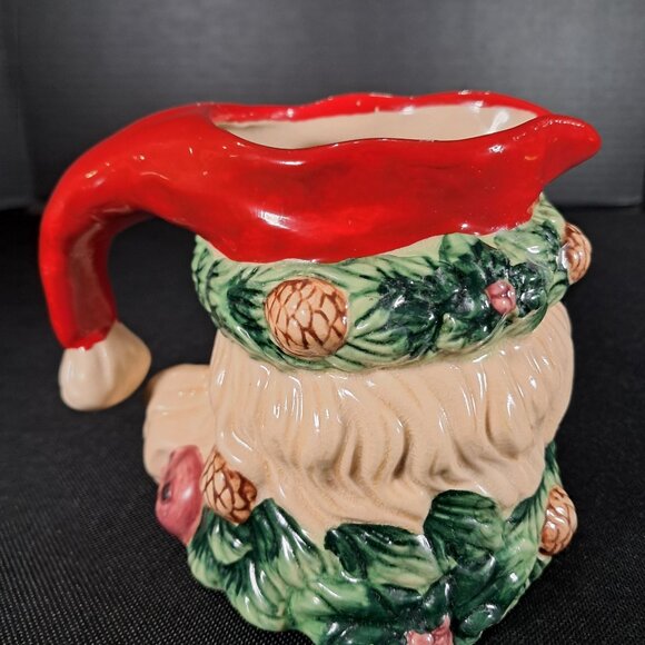 Vintage Old World Ceramic Santa Claus Head Creamer/Small Pitcher/Gravy Pitcher - Picture 4 of 10